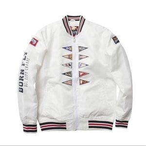 BORN FLY MEN'S NEW SCHOOL NYLON JACKET